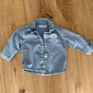Zara denim button shirt